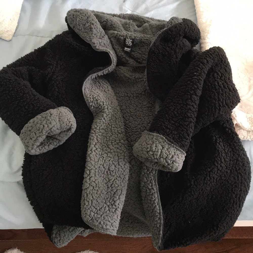 BDG carmella reversible hooded teddy jacket